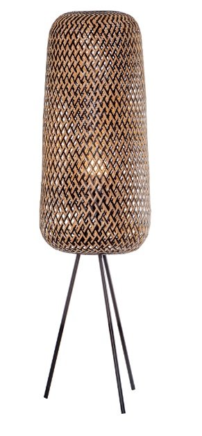LAMPARA DE PIE DE BAMBU 1xE27 28x100cm
